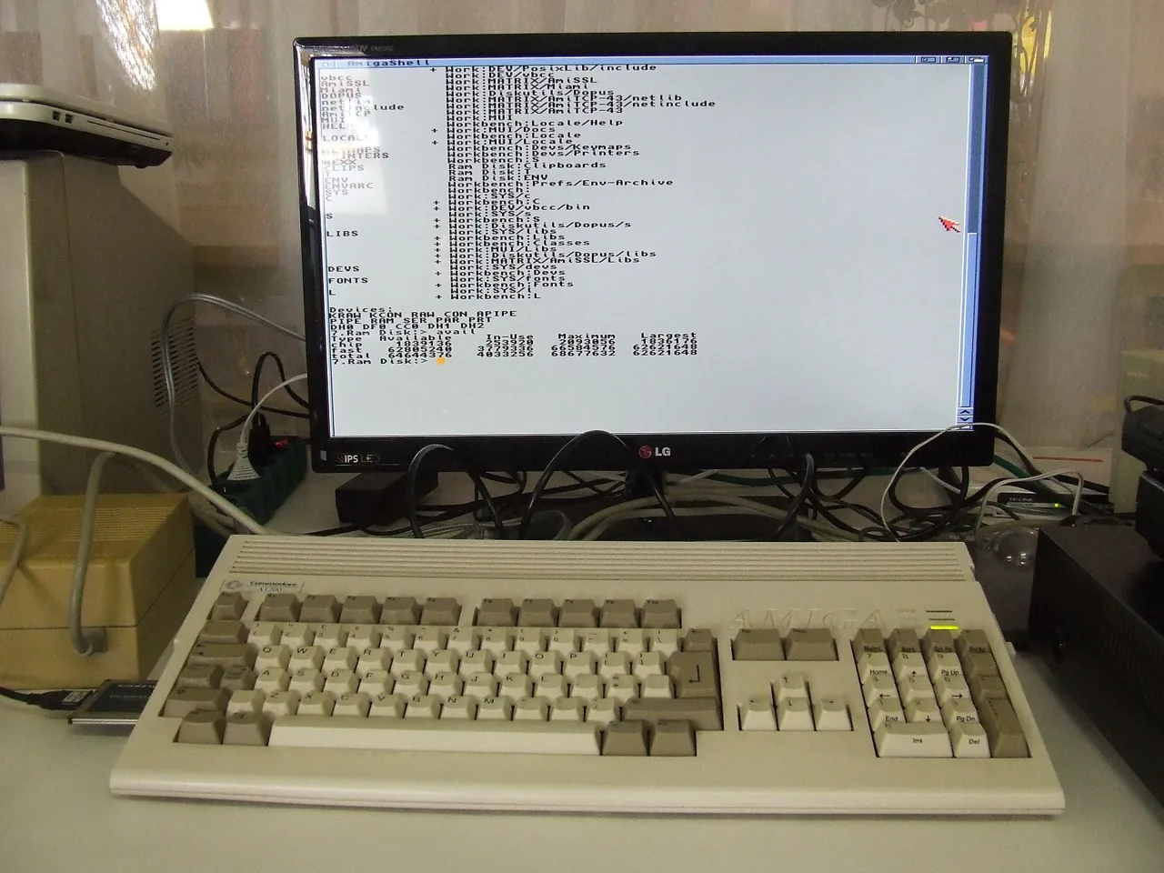 Commodore amiga-1200, archival photo