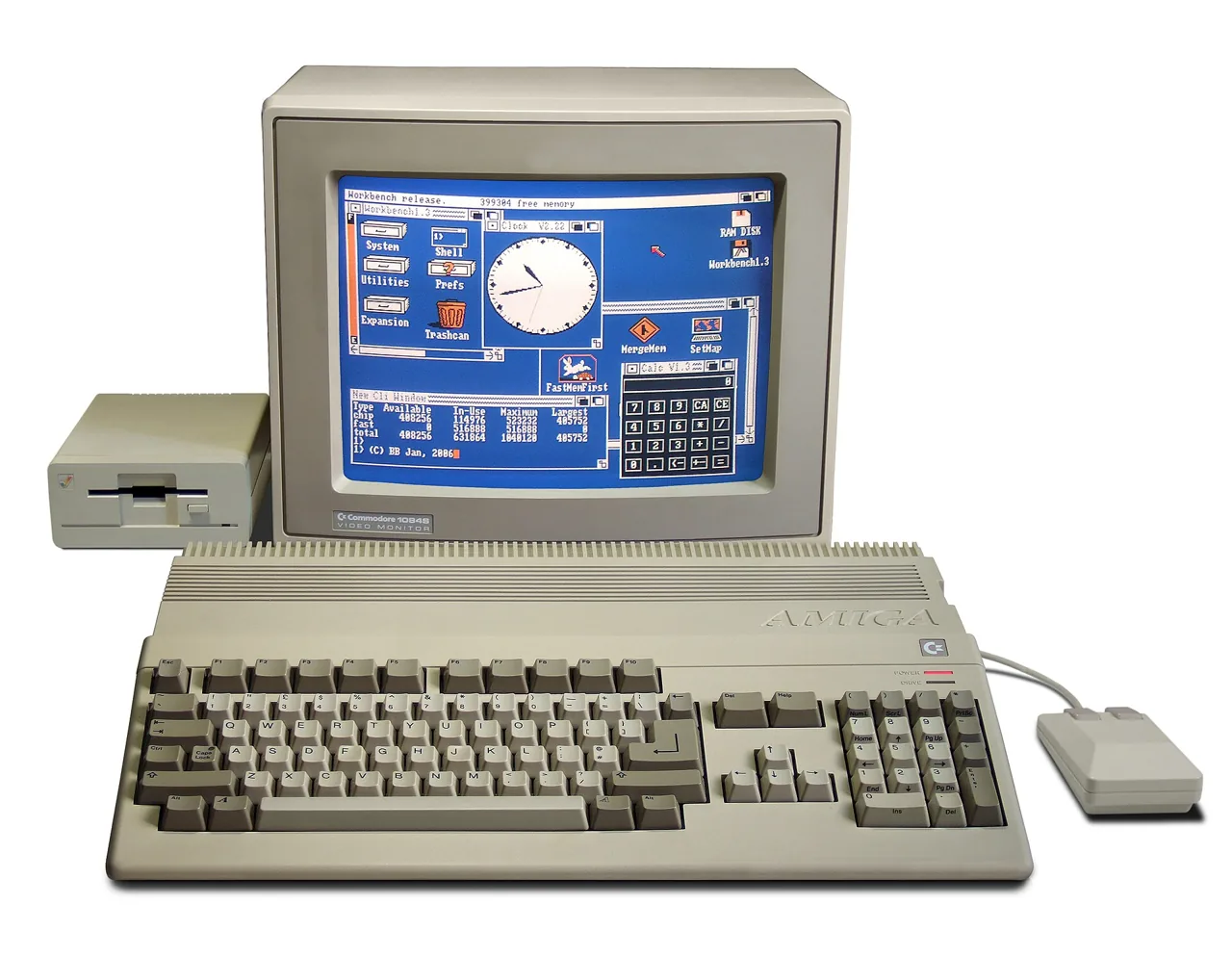 Commodore amiga-500, archival photo