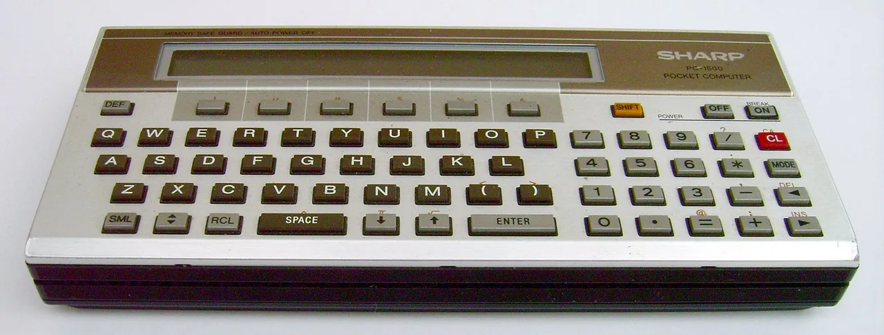 Sharp pc-1500, archival photo