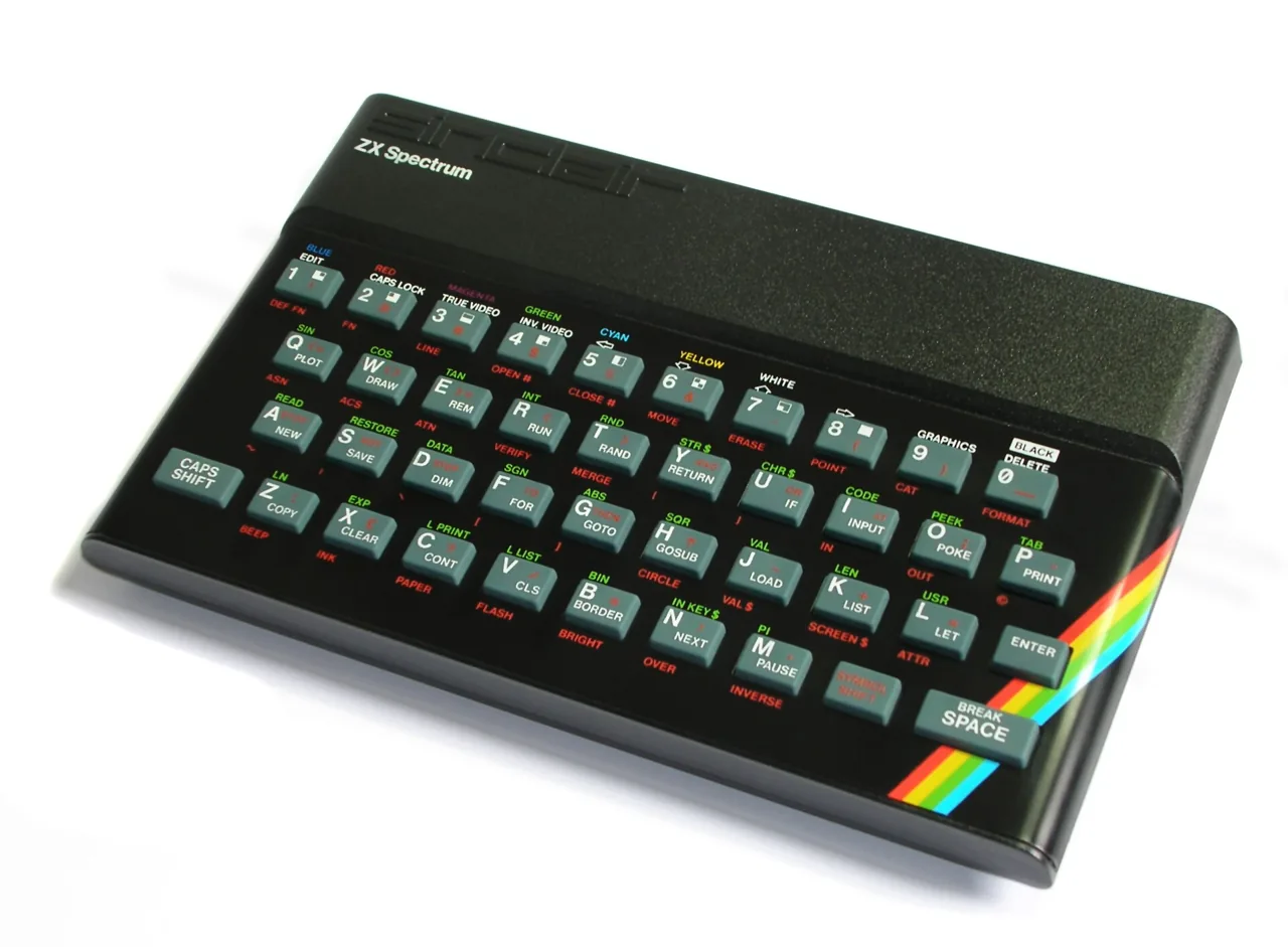 Sinclair zx-spectrum, archival photo