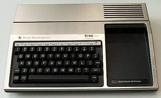 Texas Instruments ti-99-4a, archival photo