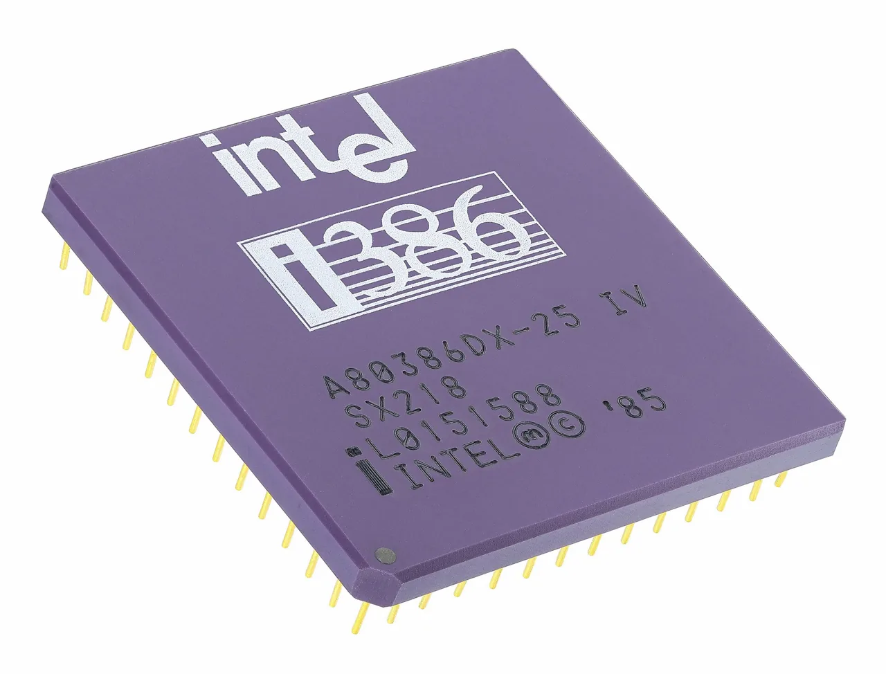 Intel 80386, archival photo